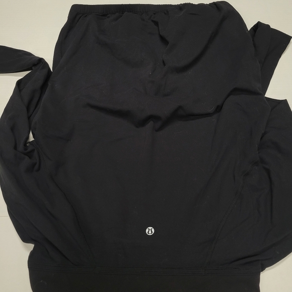 Lululemon Healthy Heart Pullover Cowl Neck Long Sleeve Sweater Top Size 4 Black - Picture 6 of 6